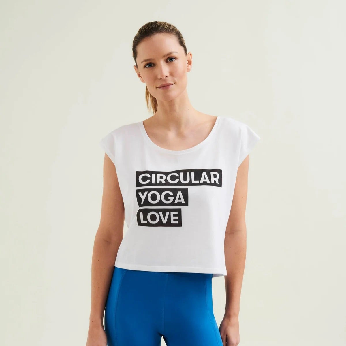 Cropped Dance Vest with Print