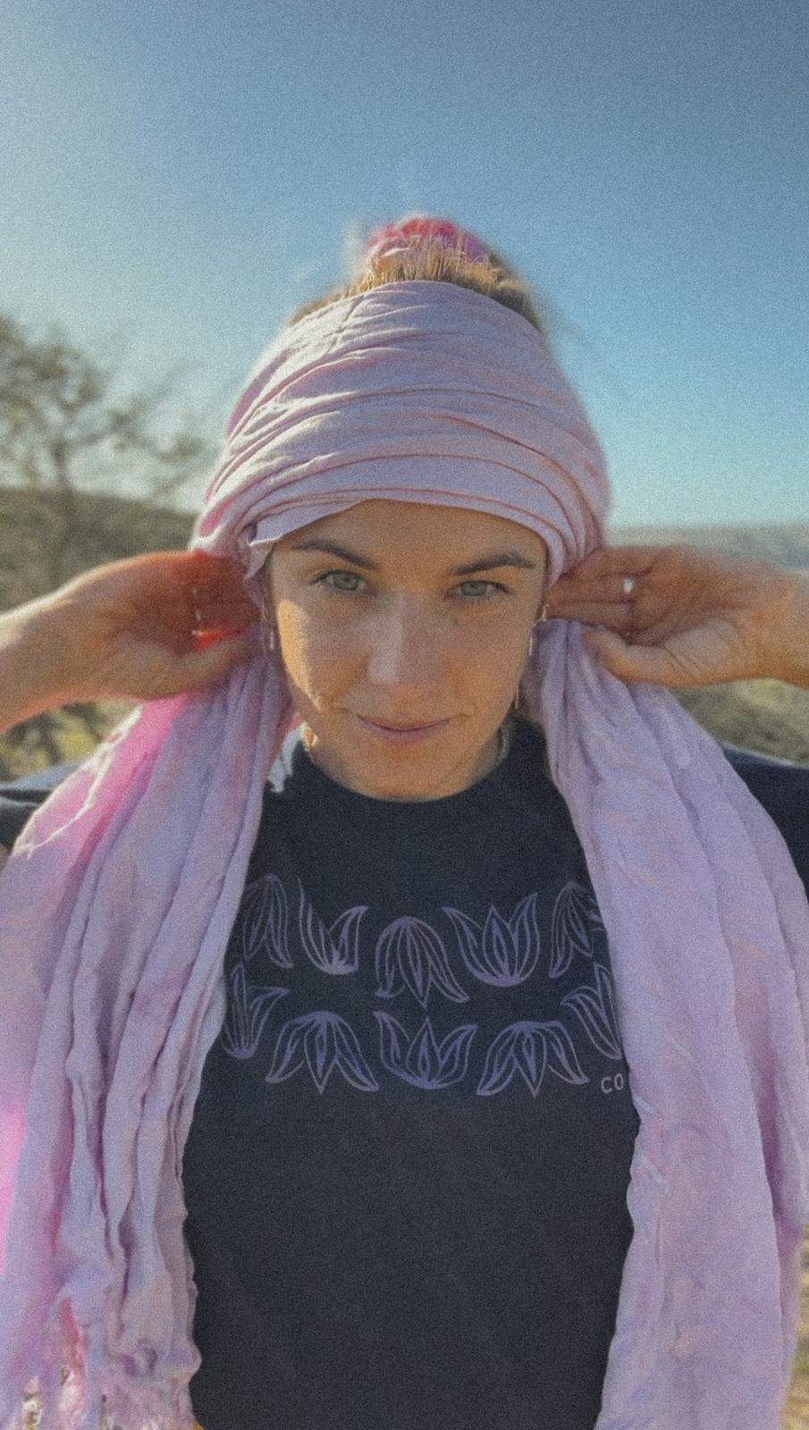 Hand Dyed Beach Sarong/Pareo in Lilac