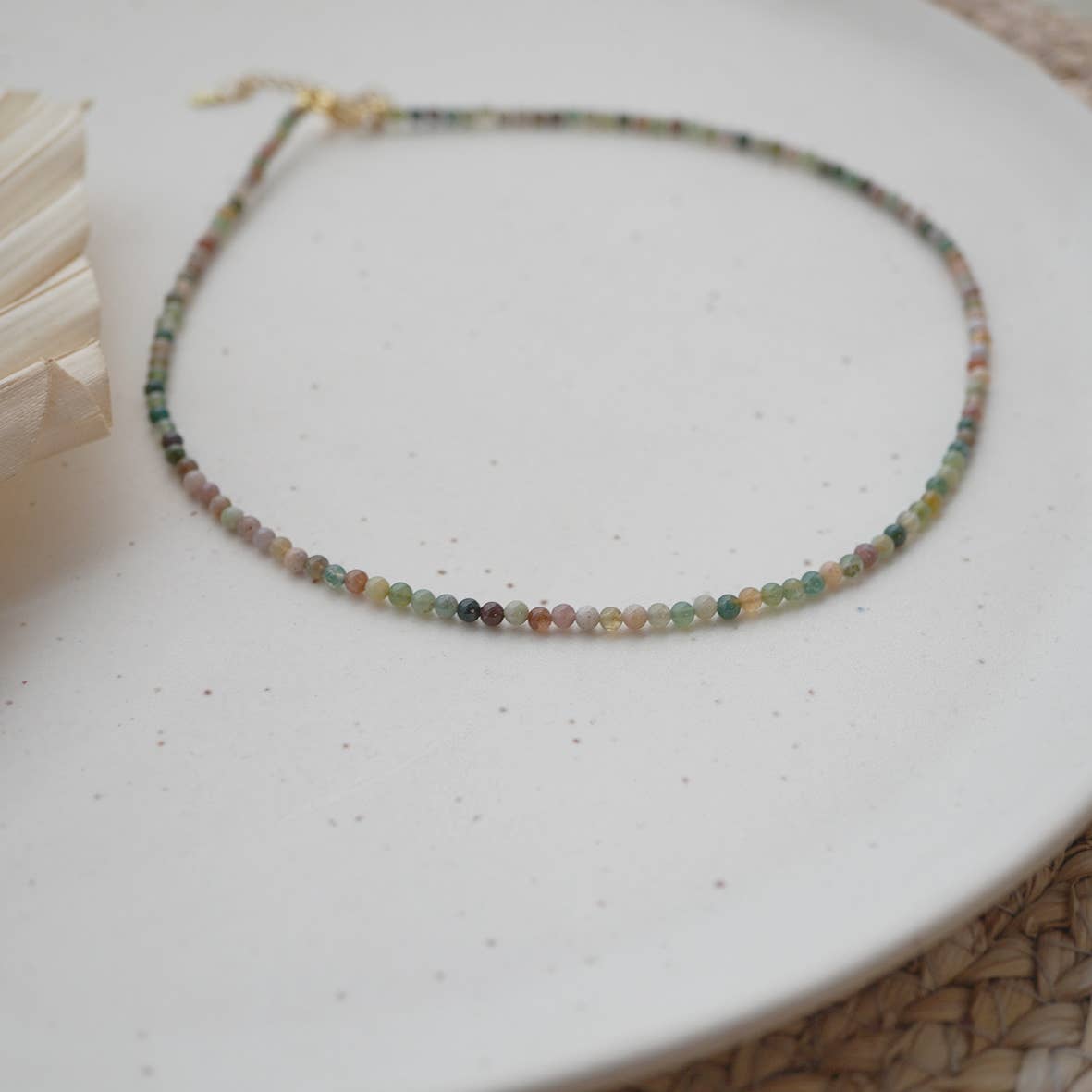 PEARL Kette aus Achat-Edelsteinen, handgefertigt in Deutschland | Fräulein Tapir