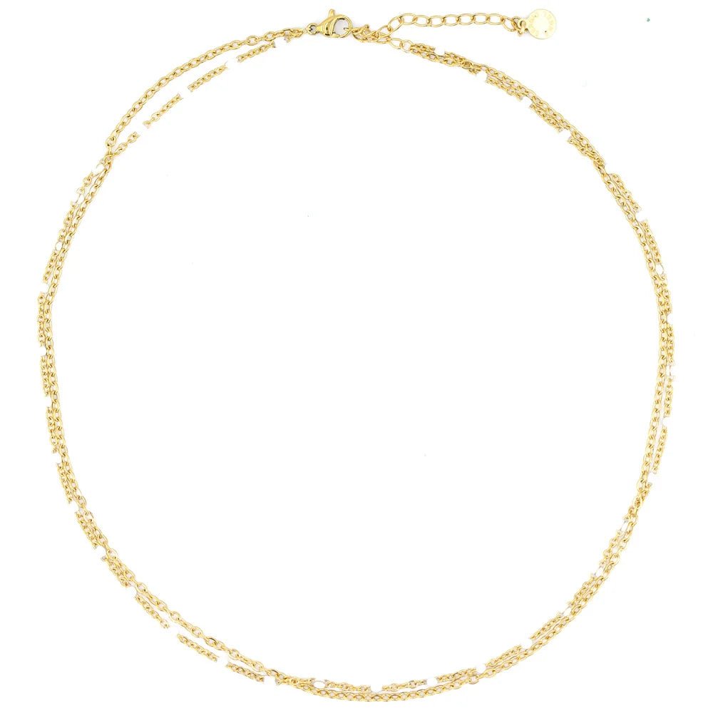 Sergio Engel Kette Beach mit zwei Kettensträngen für Damen (gold aus Edelstahl) simply love it.- simply love it.