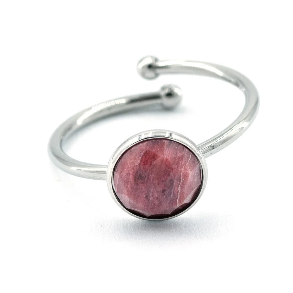 Sergio Engel Beach Ring verstellbar für Damen (silber aus Edelstahl)