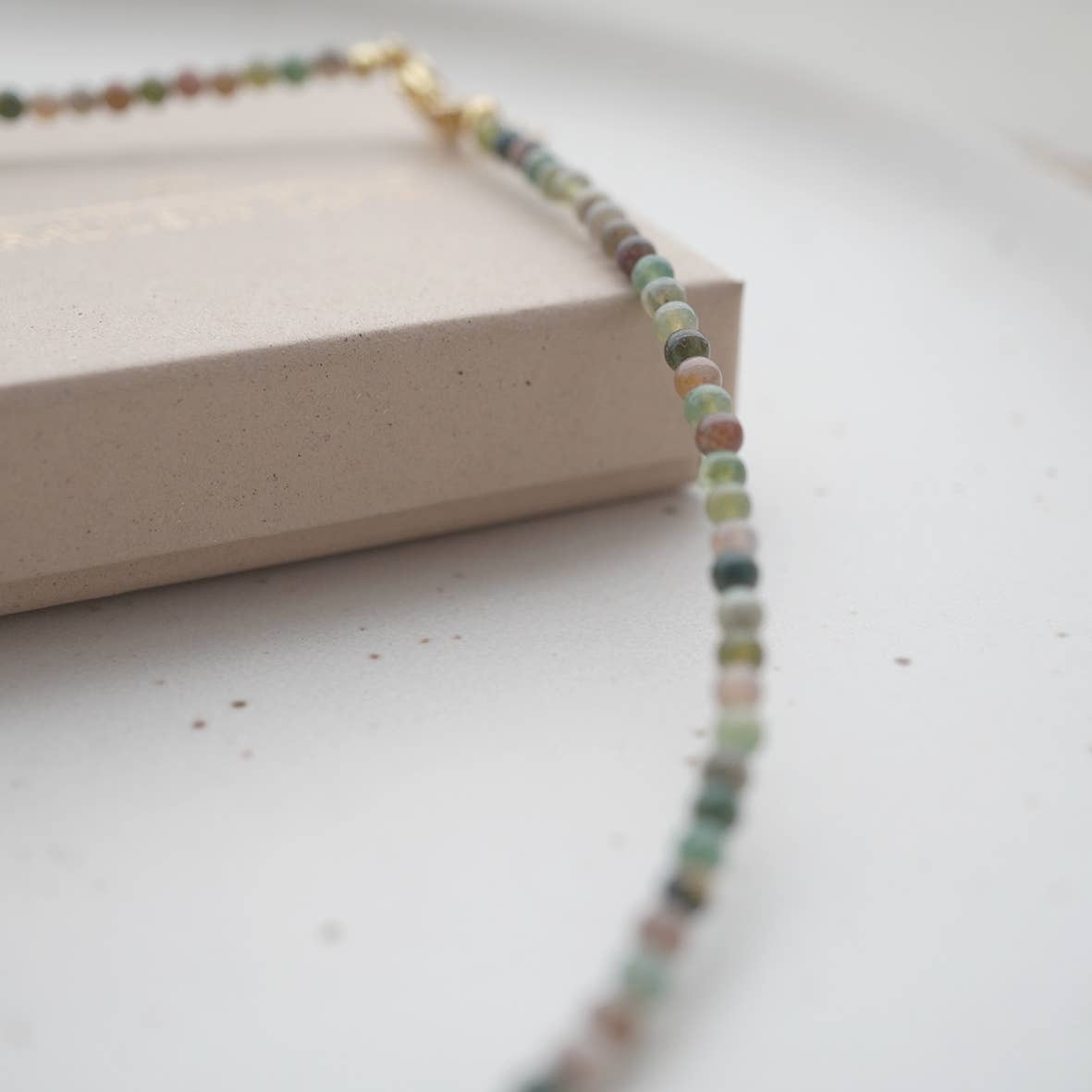 PEARL Kette aus Achat-Edelsteinen, handgefertigt in Deutschland | Fräulein Tapir