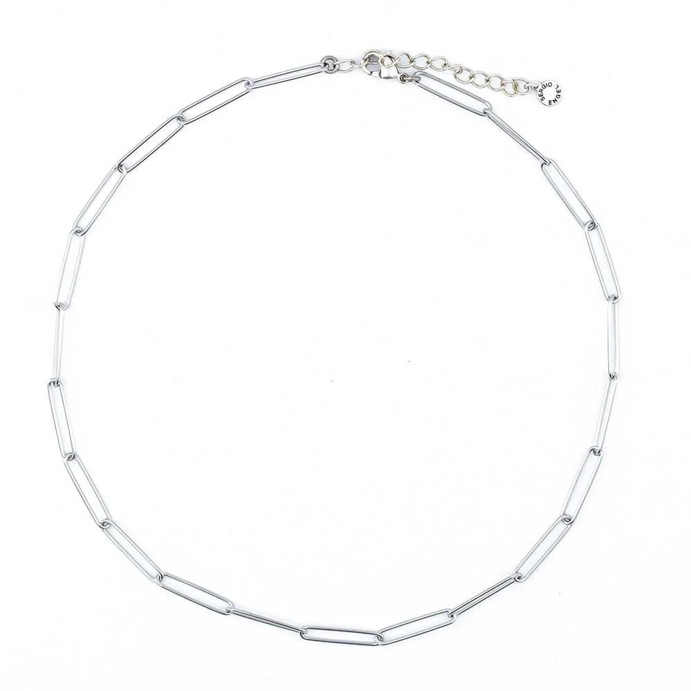 Sergio Engel Paperclip Kette für Damen (gold, silber und rosé aus Edelstahl) simply love it.- simply love it.