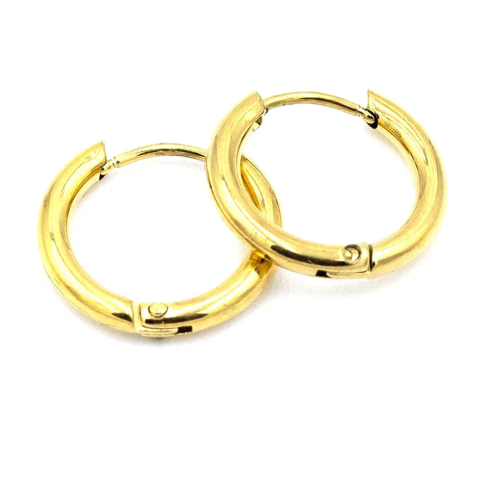 Edelstahl Creole 14mm