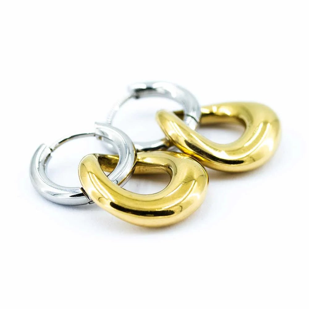 Sergio Engel Bicolor Ohrringe (gold und silber aus Edelstahl) simply love it.- simply love it.