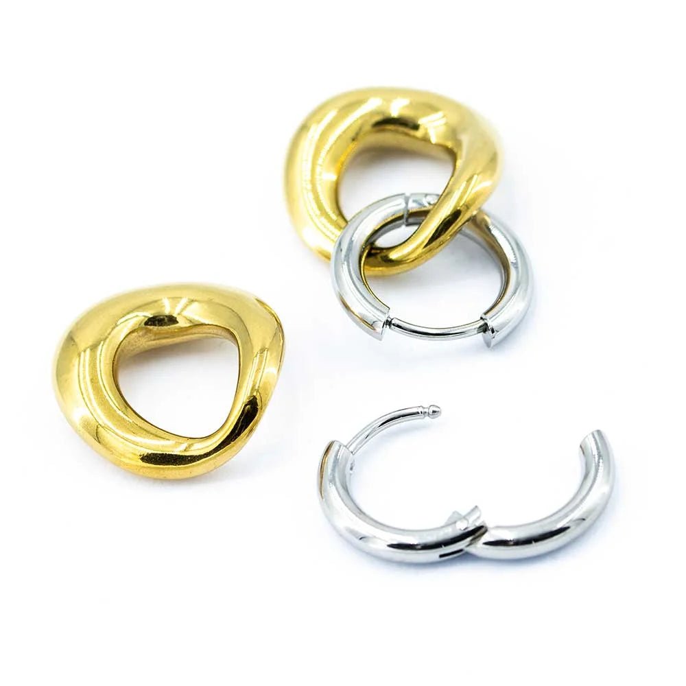 Sergio Engel Bicolor Ohrringe (gold und silber aus Edelstahl) simply love it.- simply love it.
