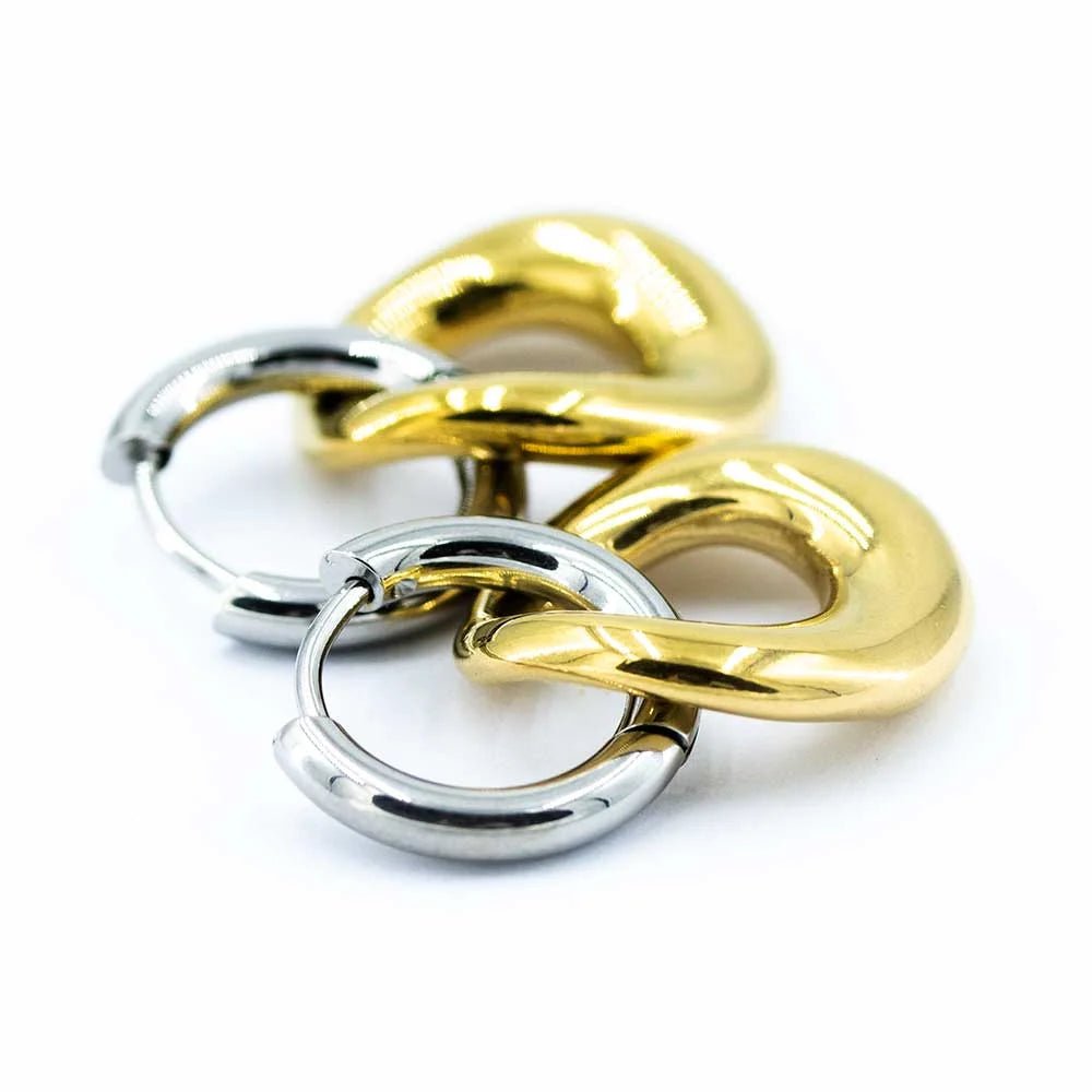 Sergio Engel Bicolor Ohrringe (gold und silber aus Edelstahl) simply love it.- simply love it.