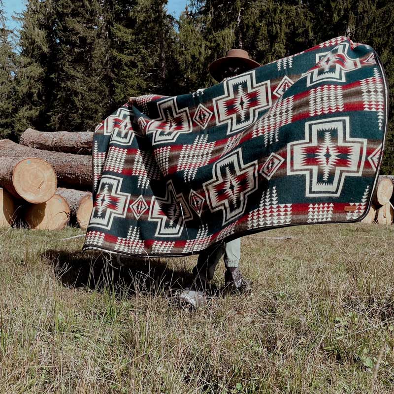 ETHNO Kingsize Decke Cruz Blue