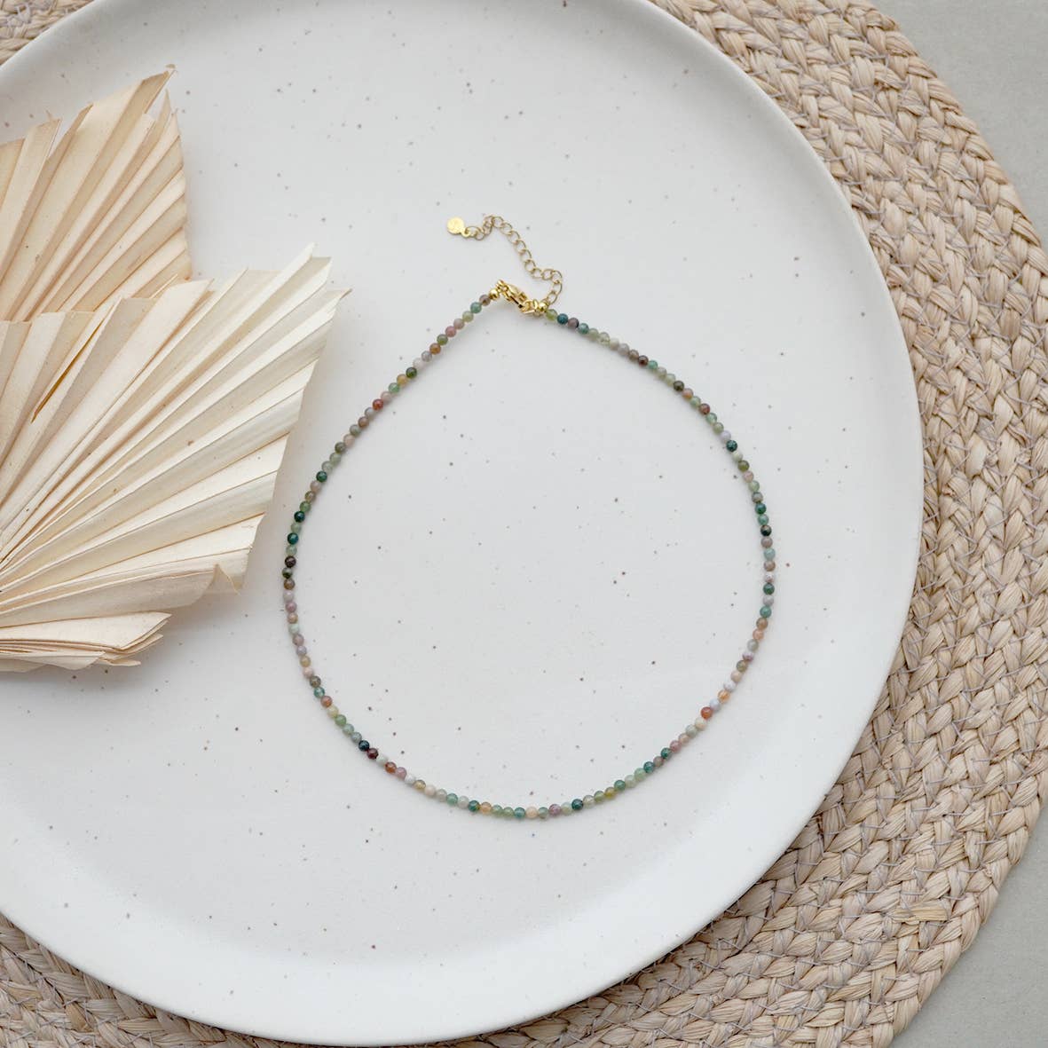 PEARL Kette aus Achat-Edelsteinen, handgefertigt in Deutschland | Fräulein Tapir