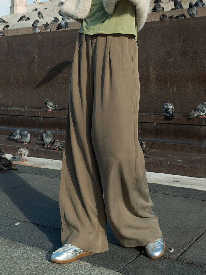 FENJA Hose – Wide Leg-Pant in Burnt Olive