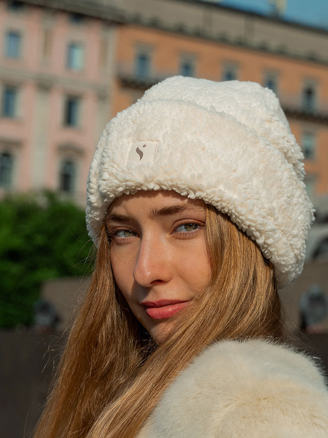 Teddy-Beanie aus kuscheliger Bio-Baumwolle