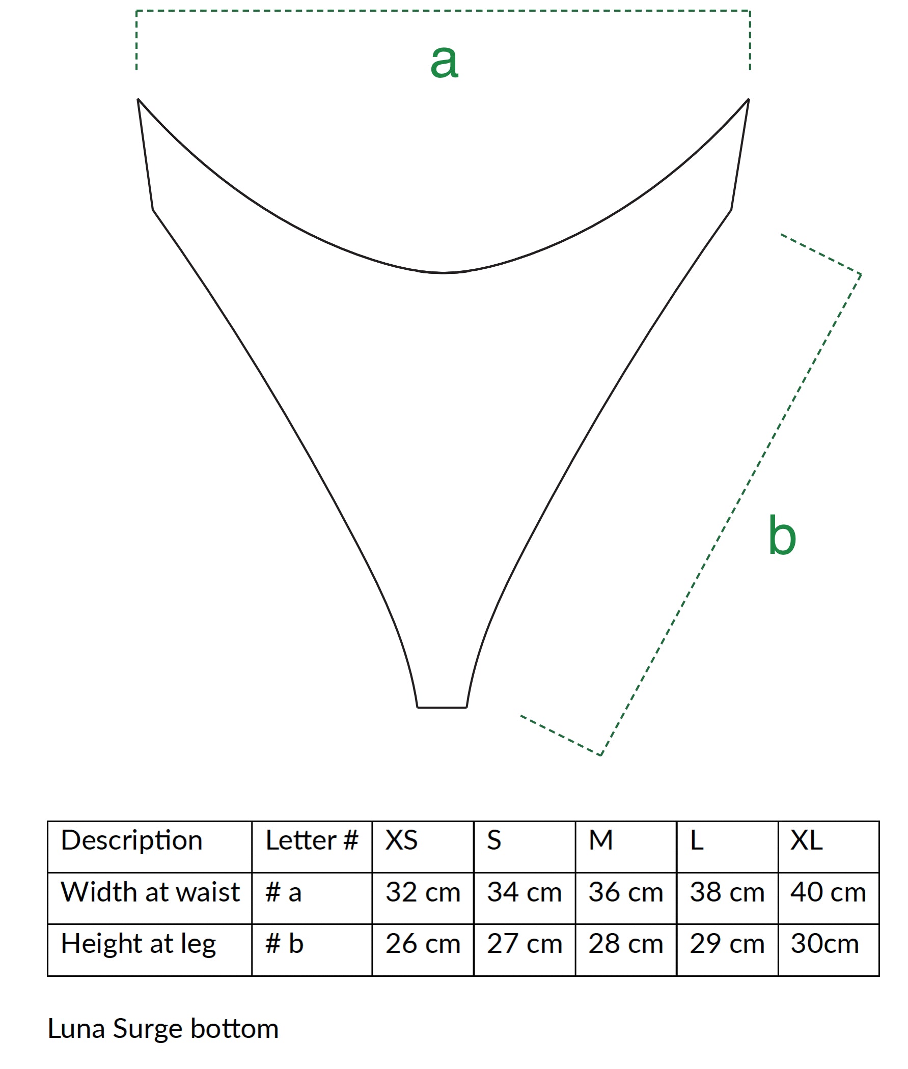 Luna Surge Brazilian Bikini Bottom in Forestwater