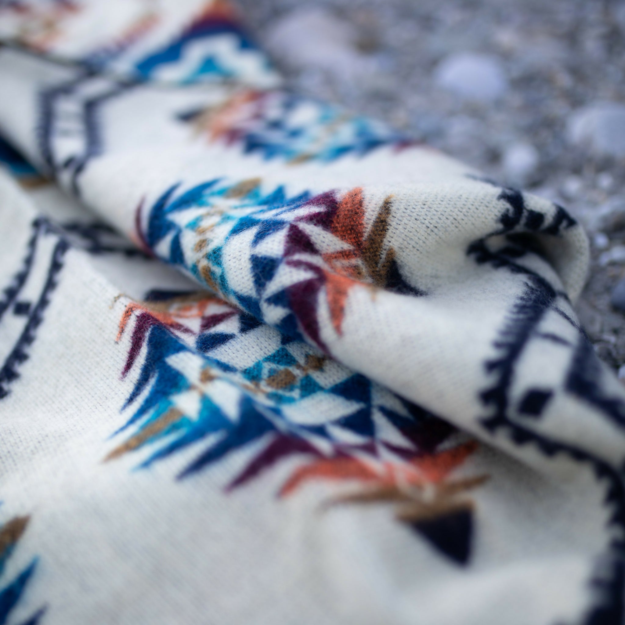 Ethno Kuscheldecke Blue