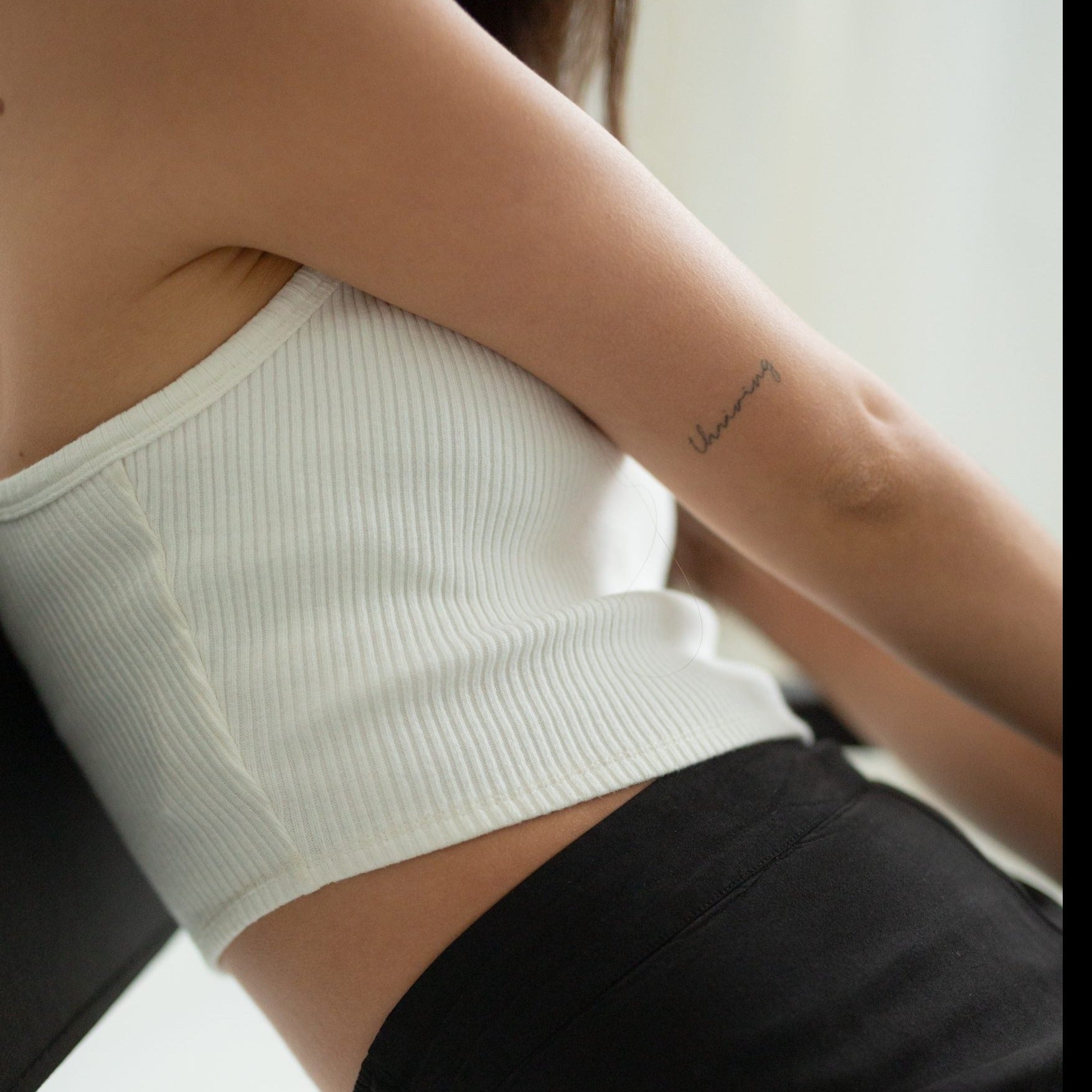 Crop-Top AUDREY aus Bio-Baumwolle - Weiss