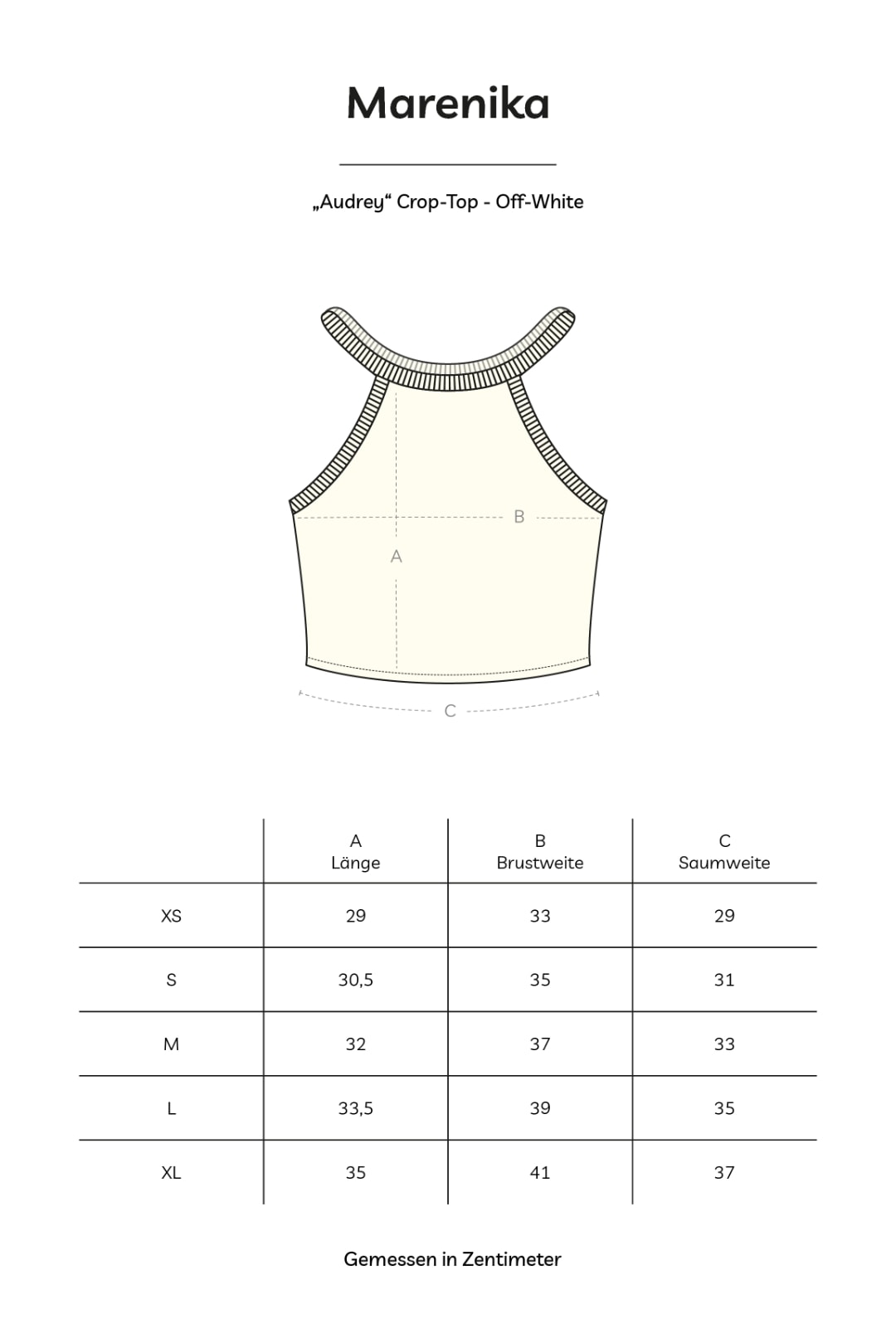 Crop-Top AUDREY aus Bio-Baumwolle - Salbei