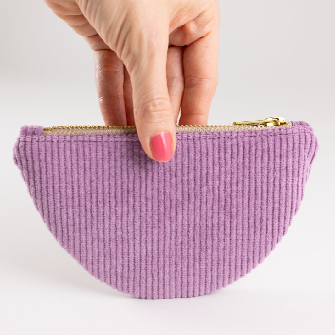 Moon Bag Geldbörse Cord Lilac - vegan und handgefertigt in Berlin | NOAS NOAS- simply love it.