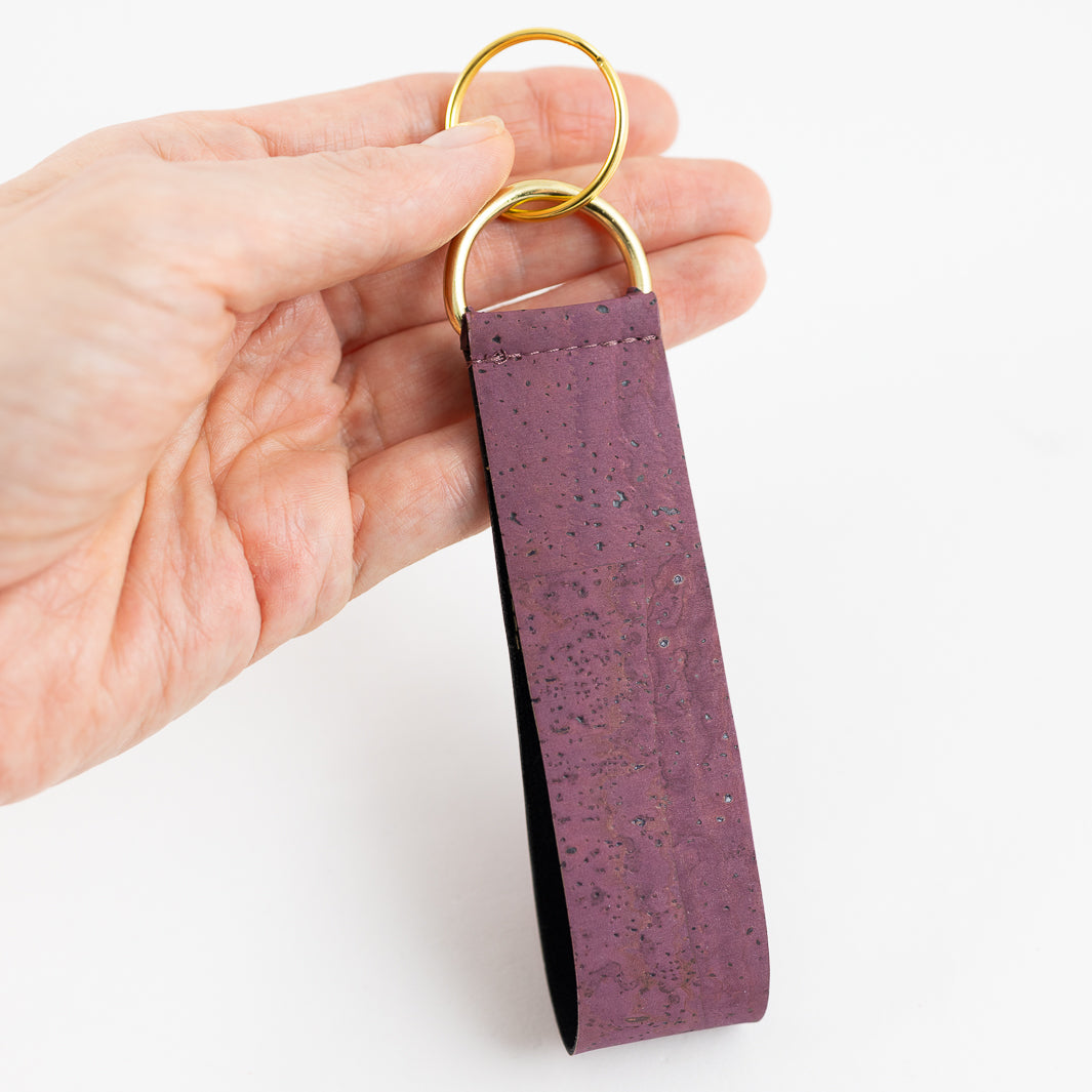 Kork Lila Schlüsselanhänger