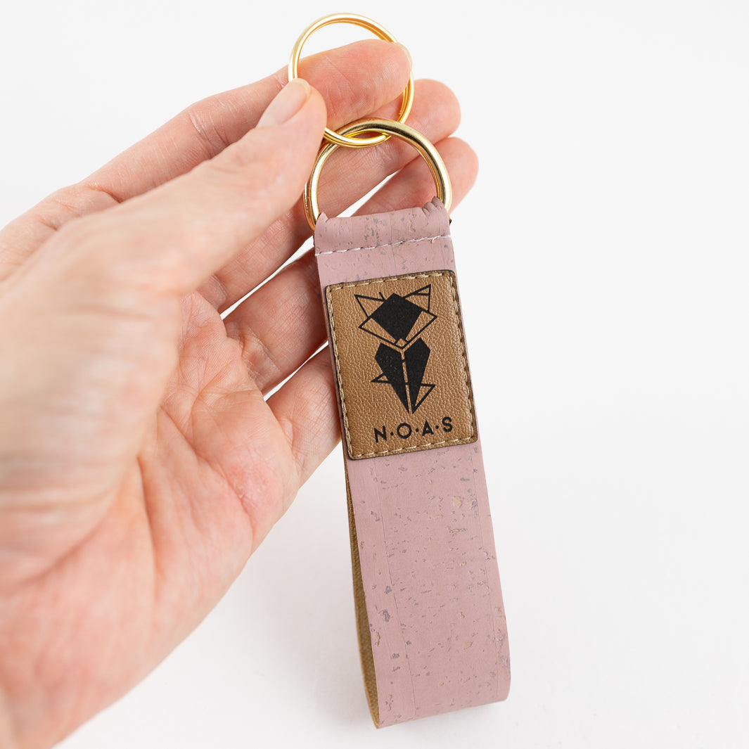 Kork Rosa Schlüsselanhänger