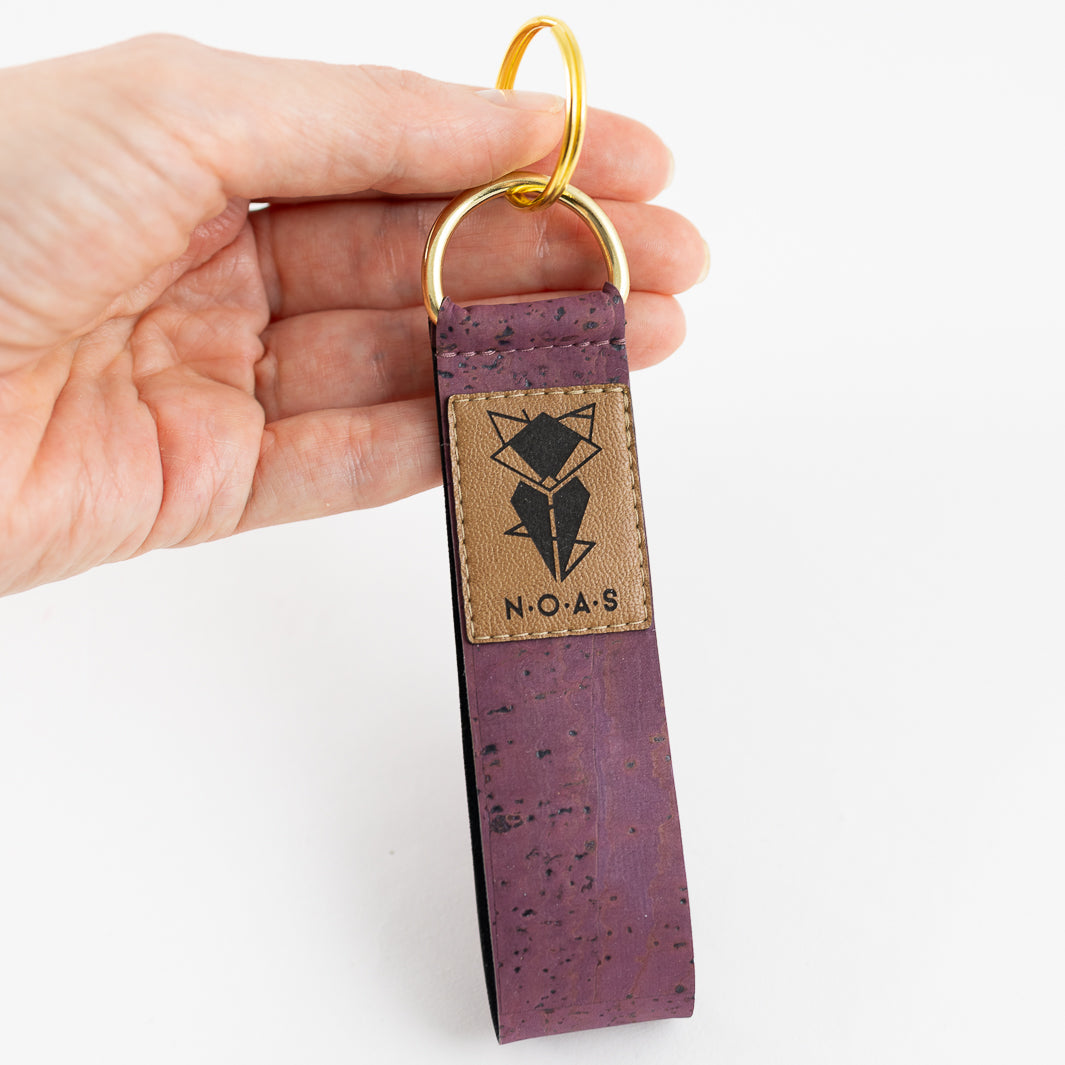 Kork Lila Schlüsselanhänger