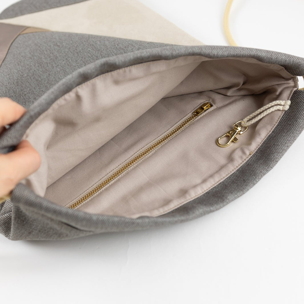 Turnbeutel Dreiecke Canvas Nude - vegan und handgefertigt in Berlin | NOAS NOAS- simply love it.
