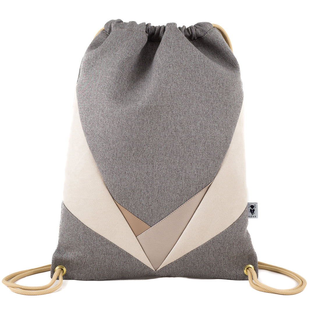 Turnbeutel Dreiecke Canvas Nude