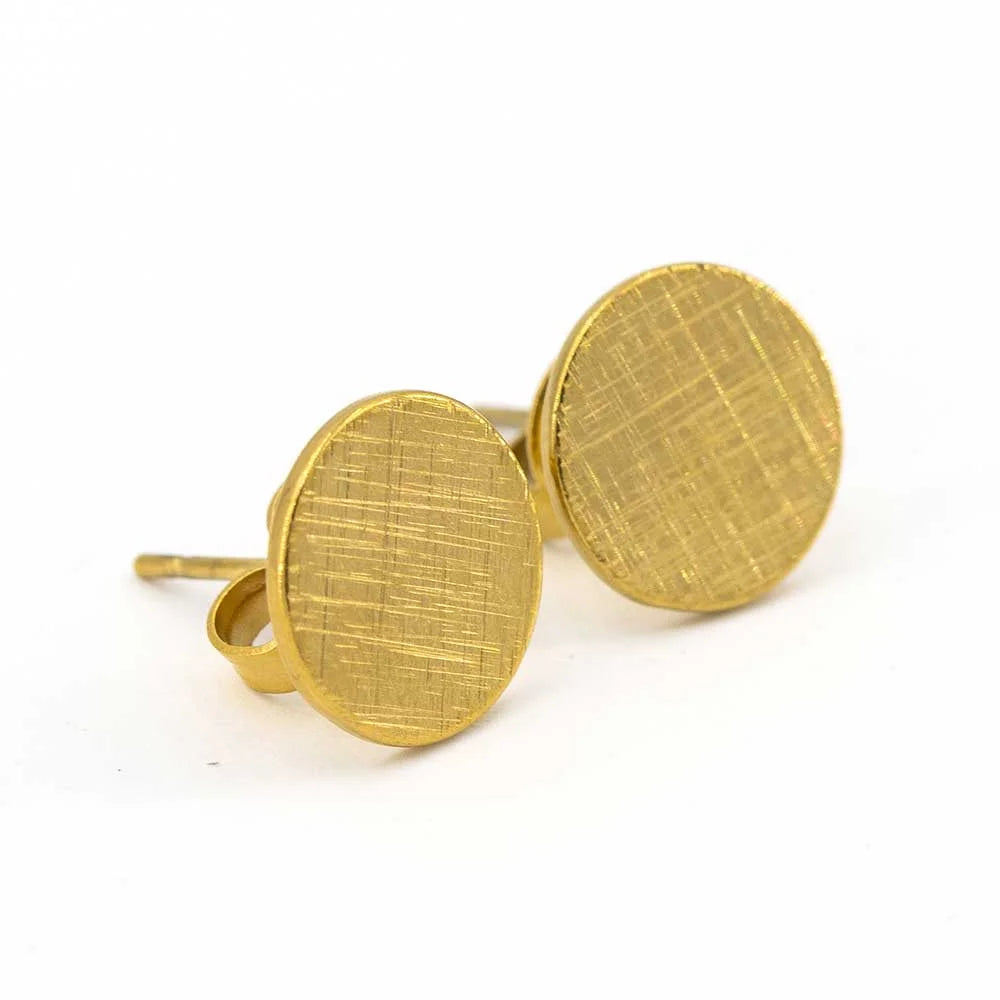 Pura Ohrring 10mm gebürstet