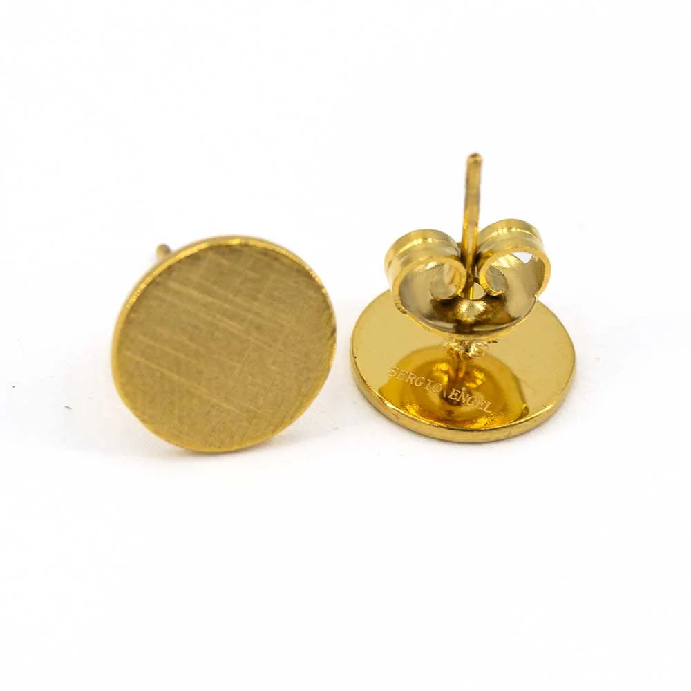 Pura Ohrring 07 10 mm vergoldet aus Edelstahl – Sergio Engel