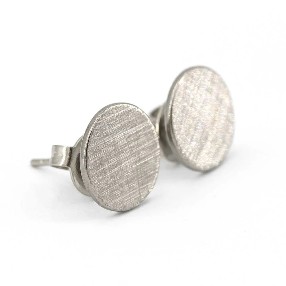 Pura Ohrring 10mm gebürstet