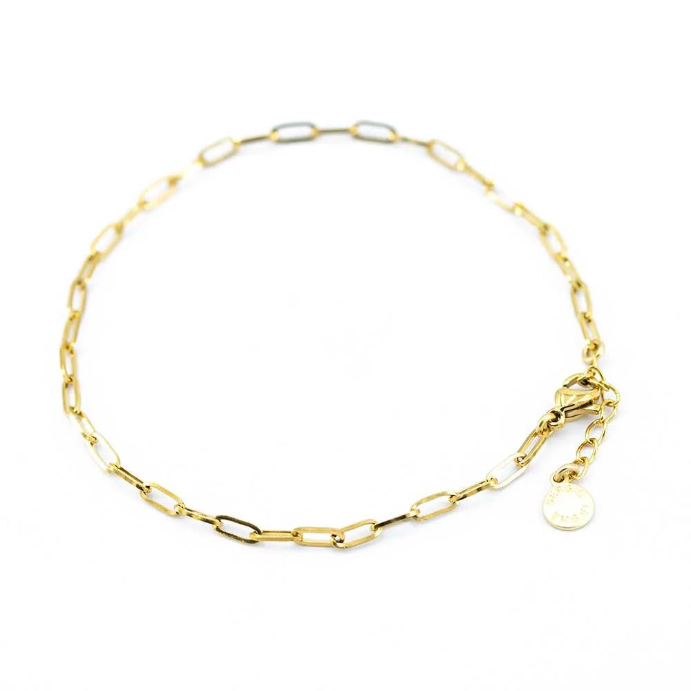 Sergio Engel Mini Paperclip Armband für Damen (gold und silber aus Edelstahl) simply love it.- simply love it.