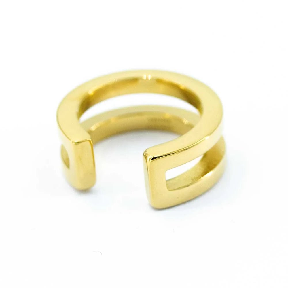 Sergio Engel Earcuff Doppel Ring (gold und silber aus Edelstahl) simply love it.- simply love it.