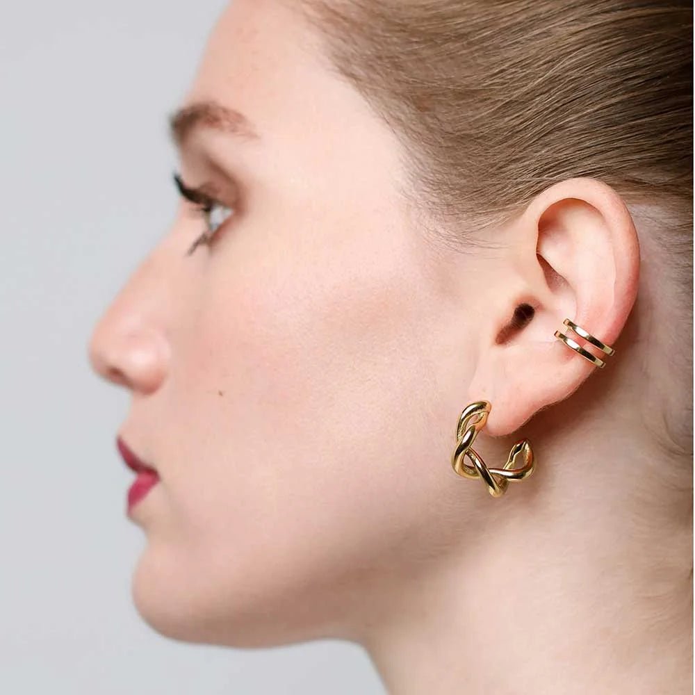 Sergio Engel Earcuff Doppel Ring (gold und silber aus Edelstahl) simply love it.- simply love it.