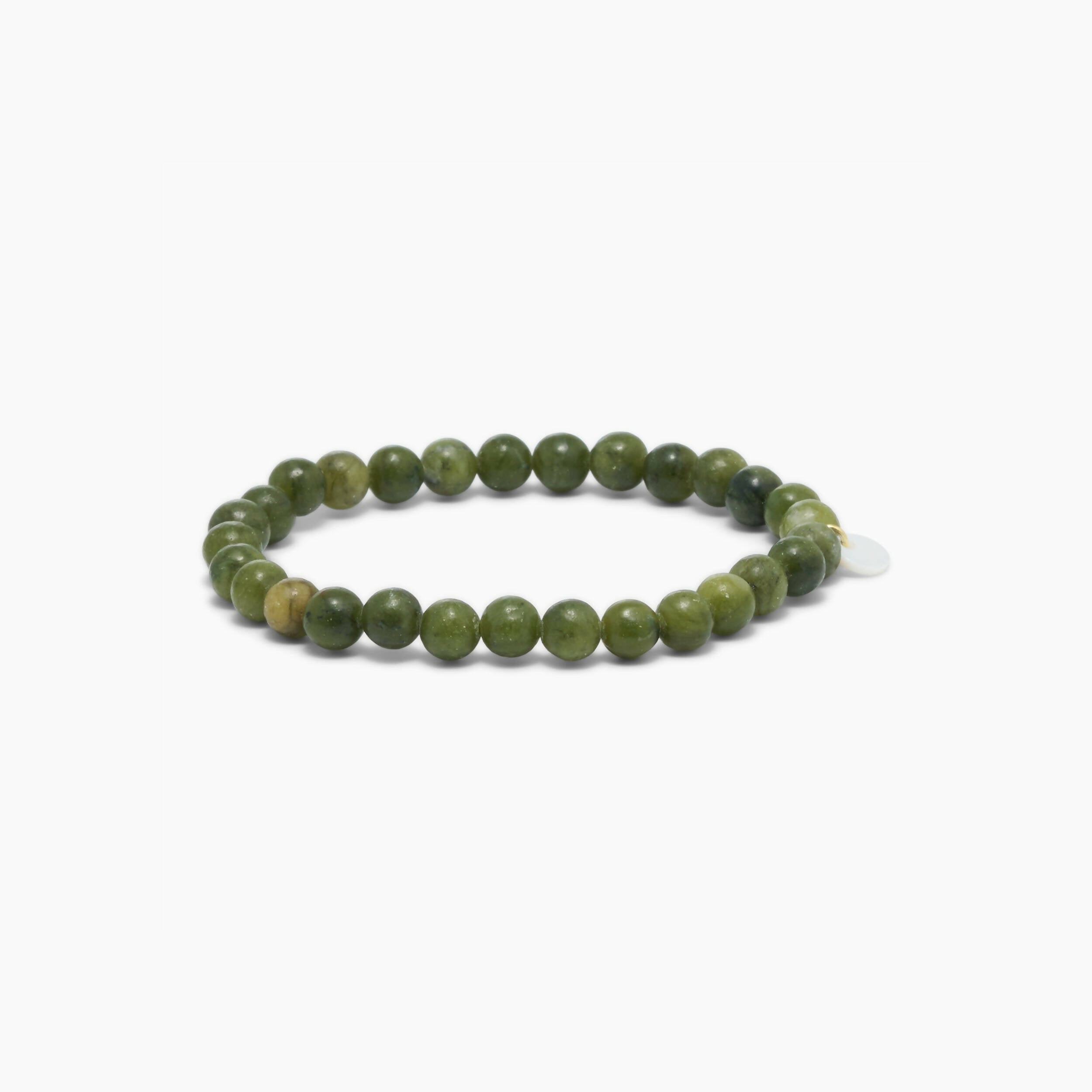 Armband mit Southern Jade grün 6 mm – Soi