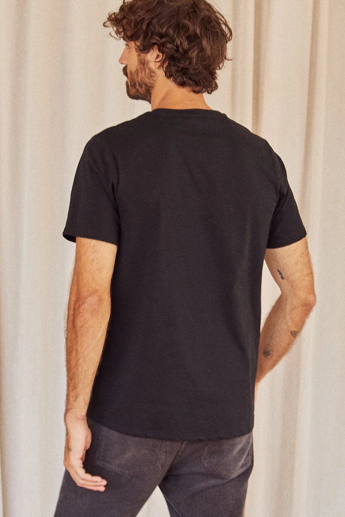 TWOTHIRDS Herren T-Shirt The Organic Cotton Tee Black (Bio-Baumwolle)