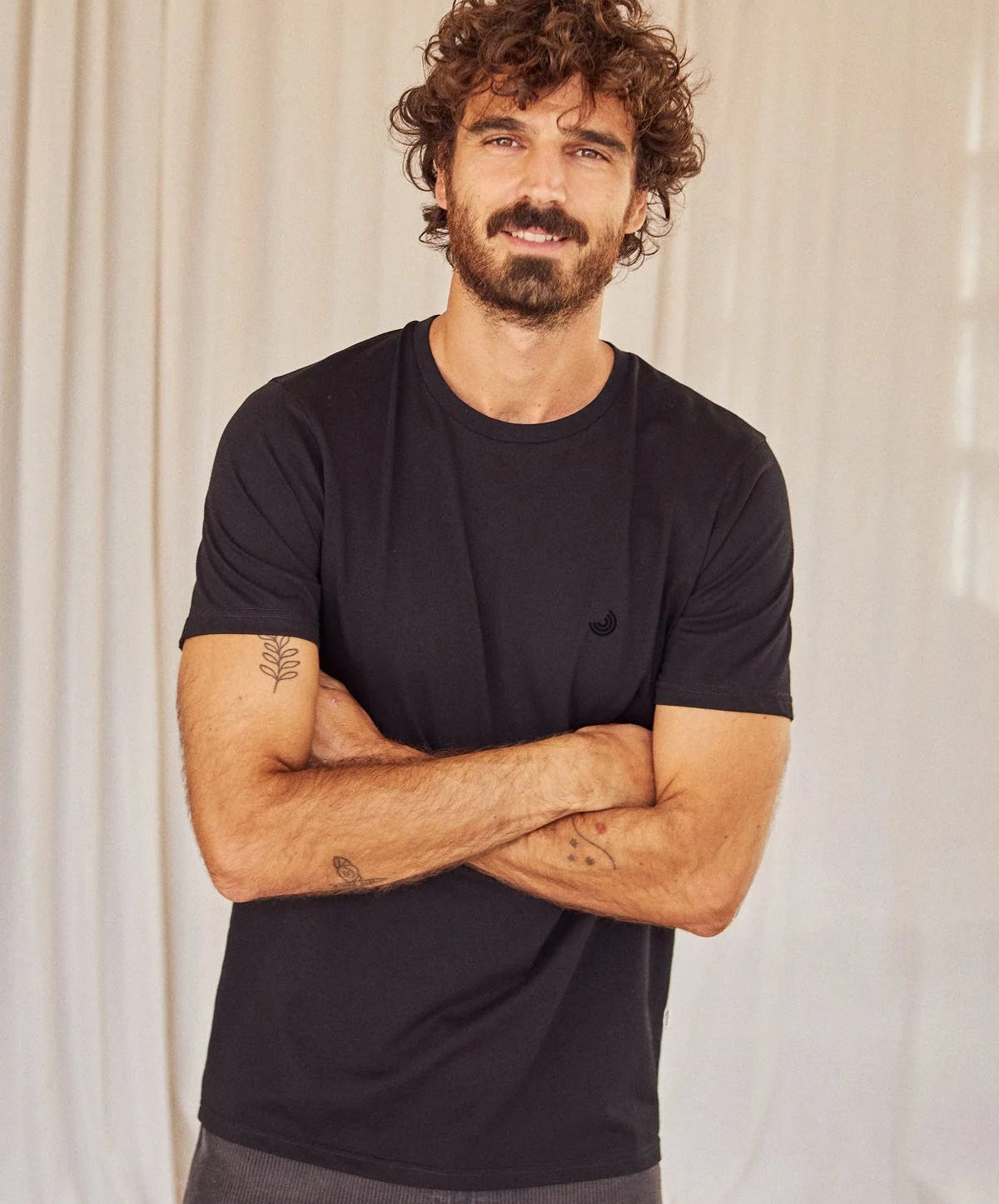 TWOTHIRDS Herren T-Shirt The Organic Cotton Tee Black (Bio-Baumwolle)