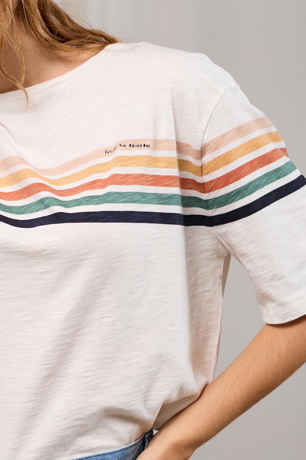TWOTHIRDS T-Shirt Lamma ecru für Damen (Bio-Baumwolle)