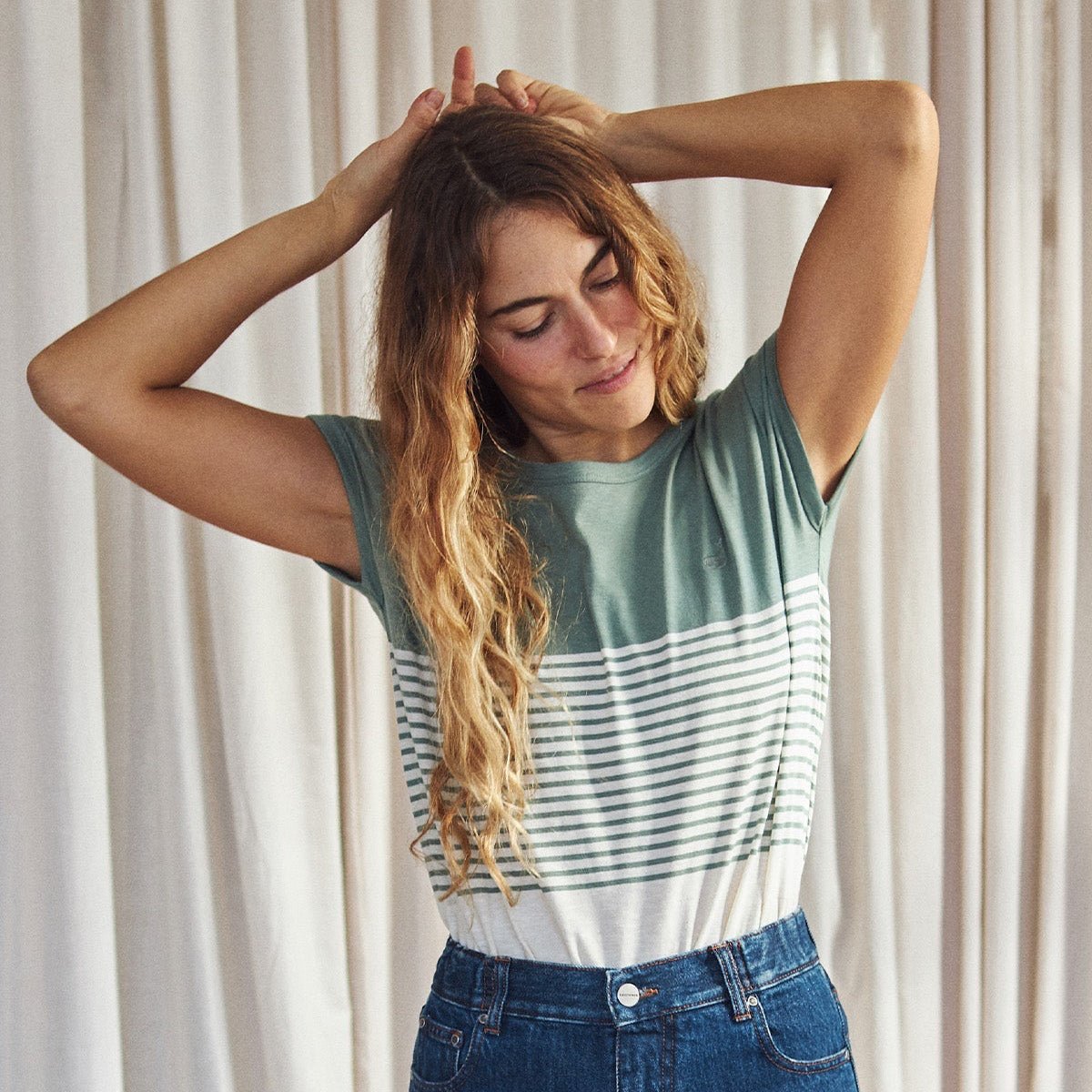 TWOTHIRDS T-Shirt Molène Sage Green für Damen (Bio-Baumwolle) simply love it.- simply love it.