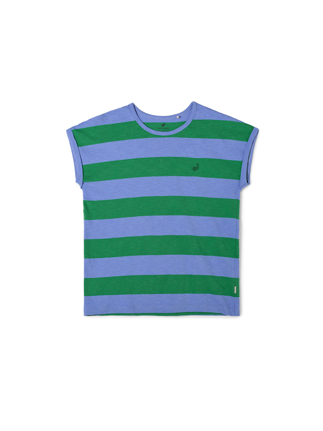 TWOTHIRDS T-Shirt Santandria Bicolour Green
