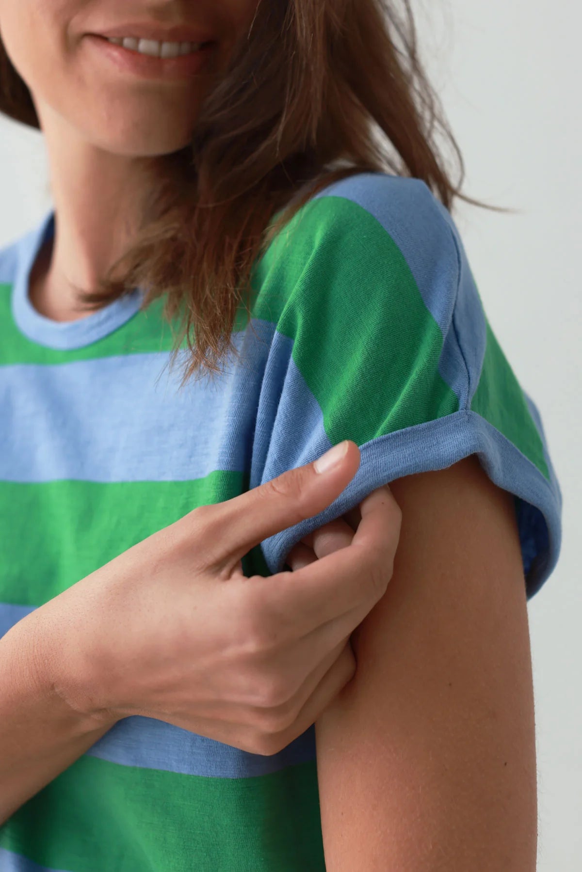 TWOTHIRDS T-Shirt Santandria Bicolour Green