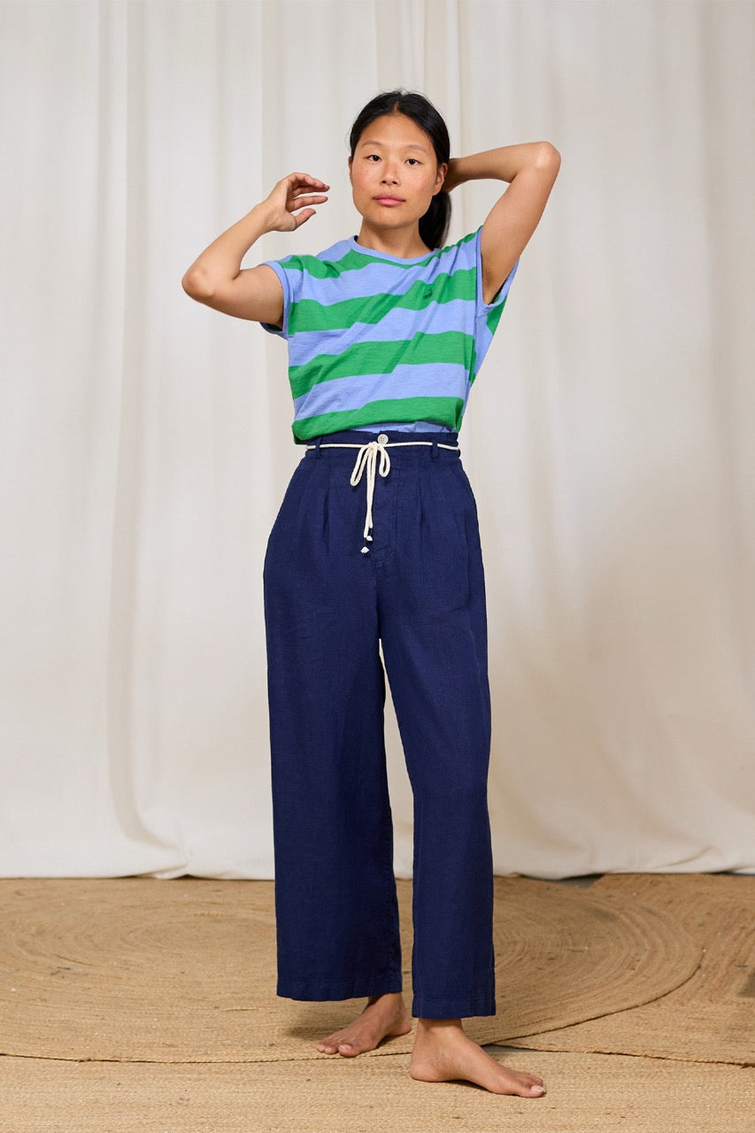 TWOTHIRDS T-Shirt Santandria Bicolour Green