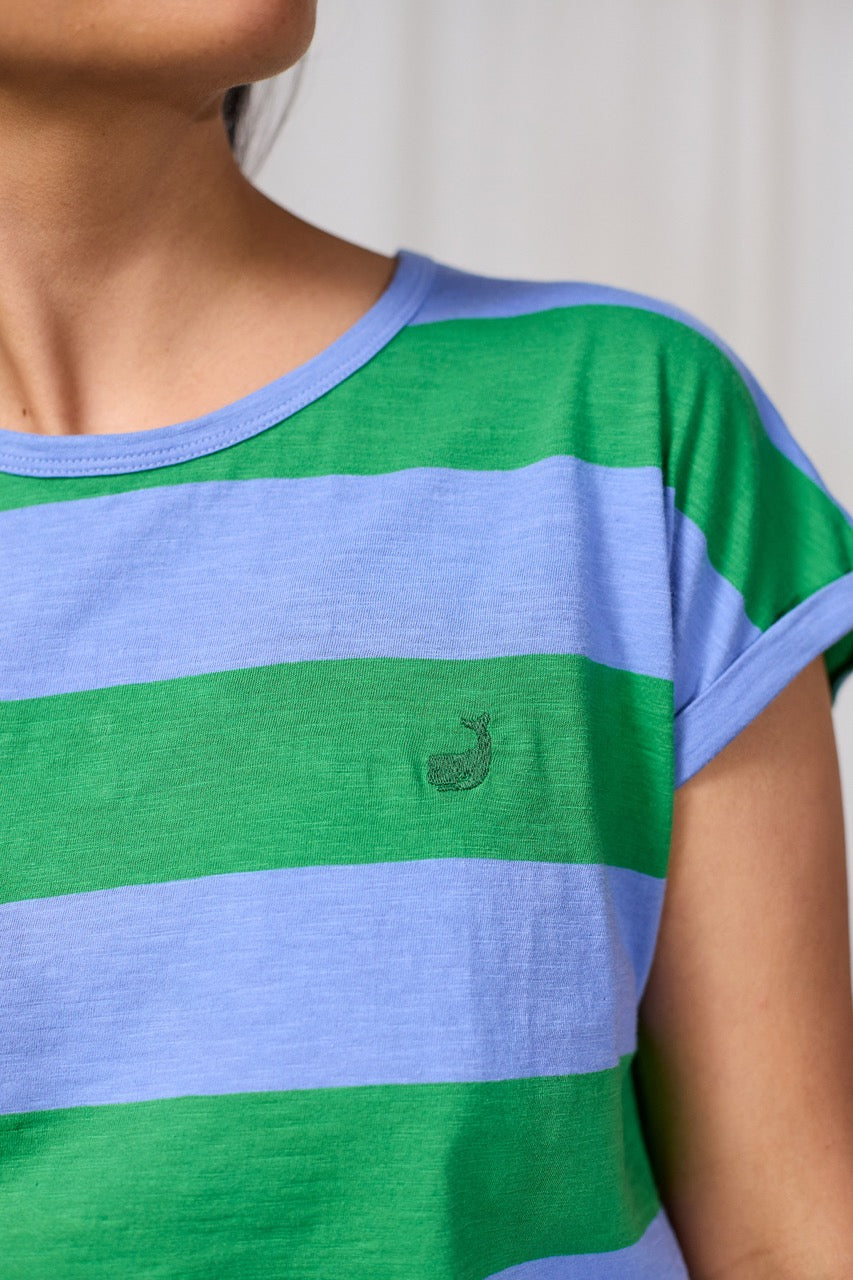 TWOTHIRDS T-Shirt Santandria Bicolour Green