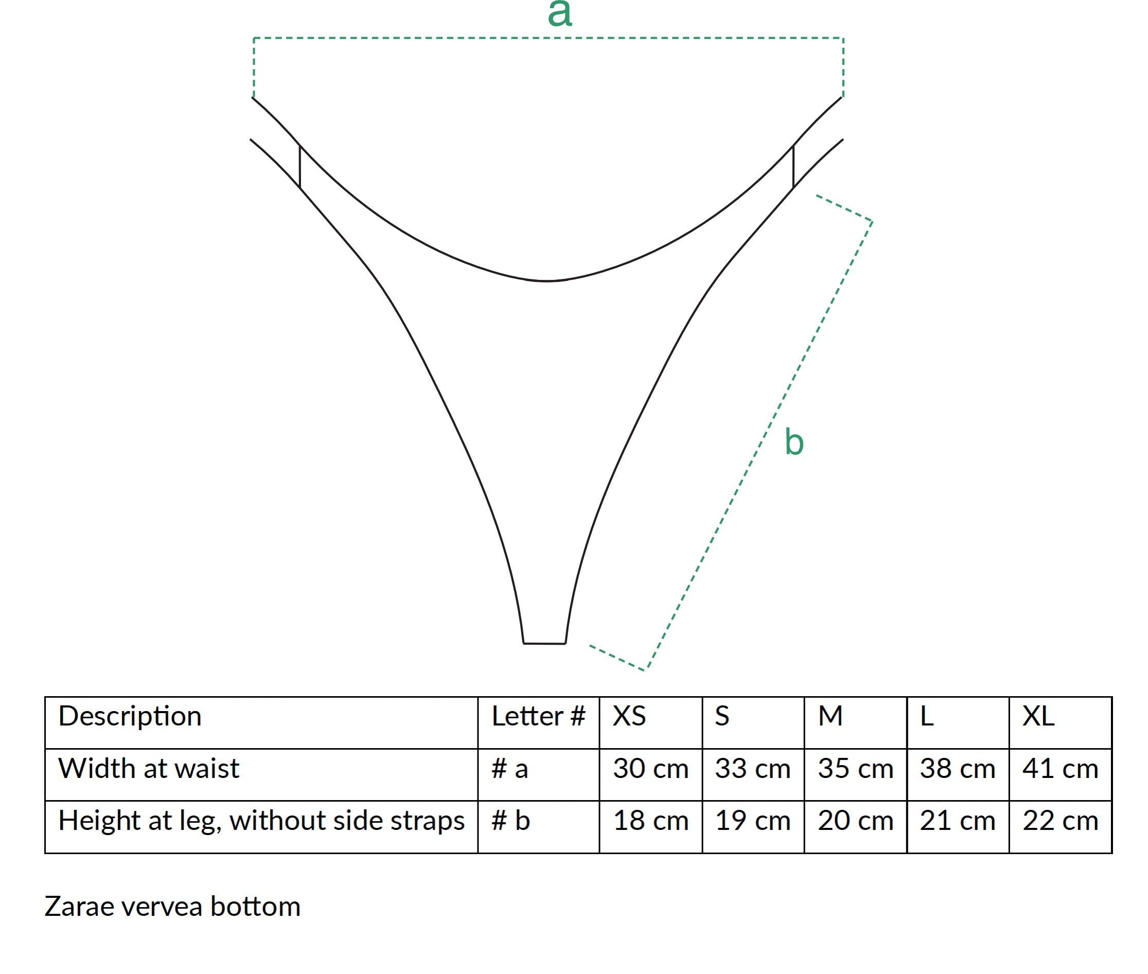 Zarae Vervea G-string Bikini Bottom in Forestwater