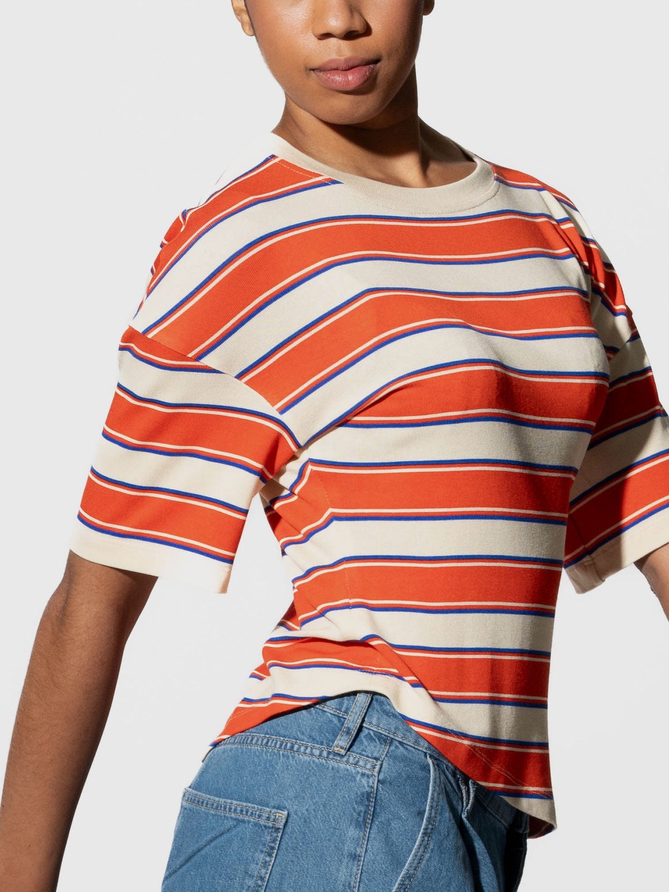 JULIE T-Shirt mit Streifen aus Viskose