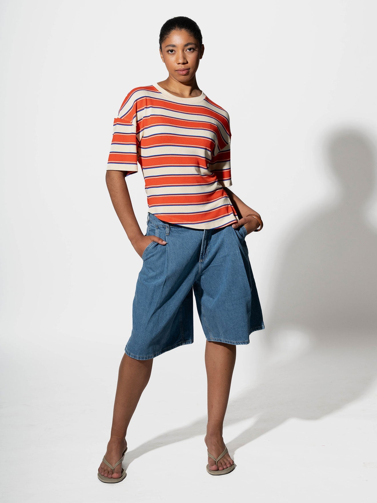 JULIE T-Shirt mit Streifen aus Viskose