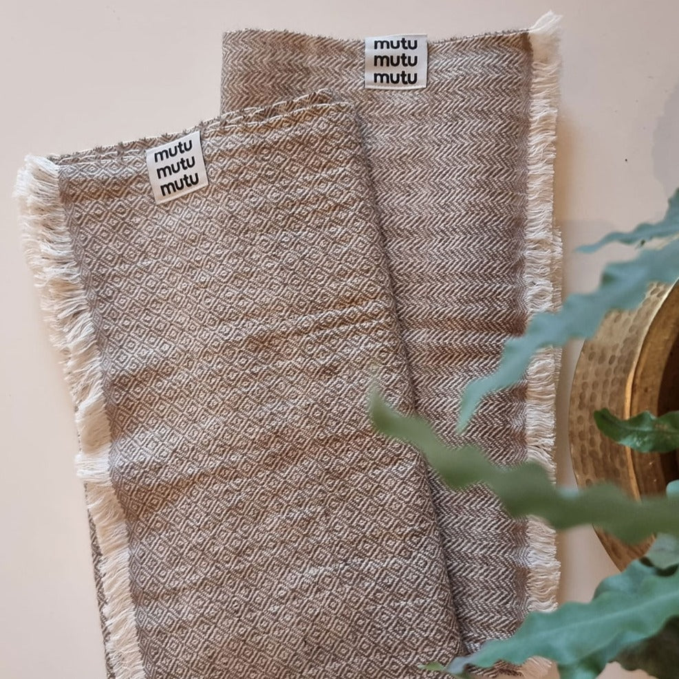 Yakschal beige grau