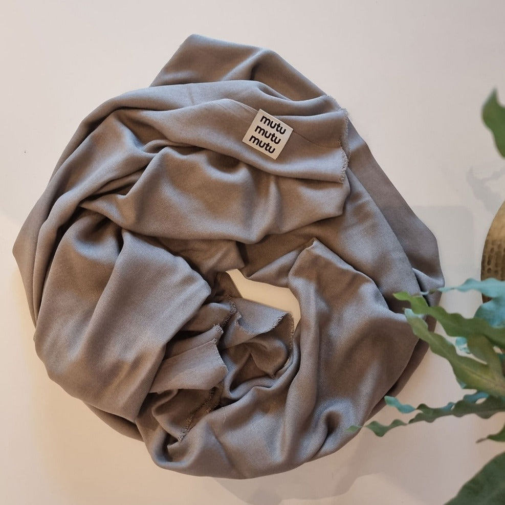 Bambusschal taupe grau