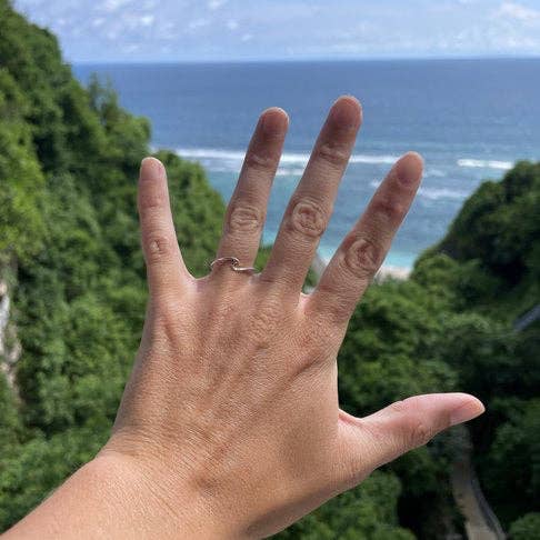 Wave Ring aus 925 Silber – Handgefertigter Wellen-Ring | Salty