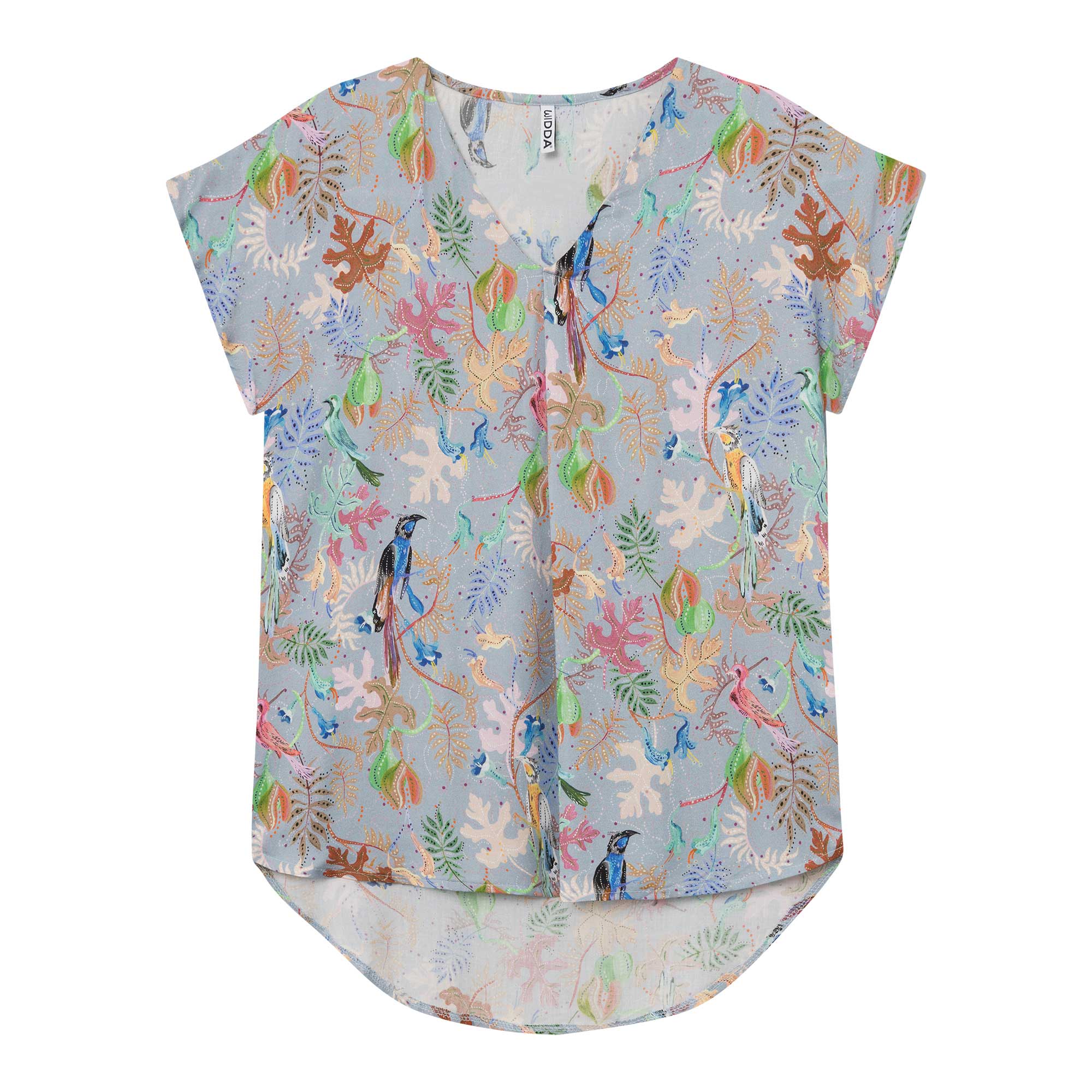 Bluse BEAT Print Blau aus ECOVERO®