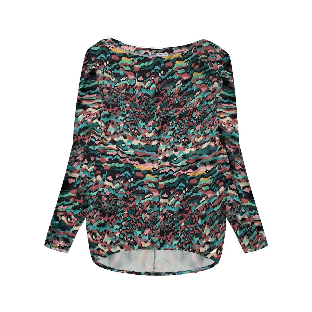 SLABBY - bunt gemustertes Oversize Longsleeve aus ECOVERO™