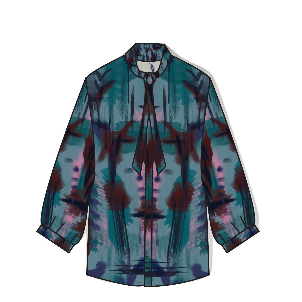Statementbluse MAVIS aquarell aus ECOVERO™