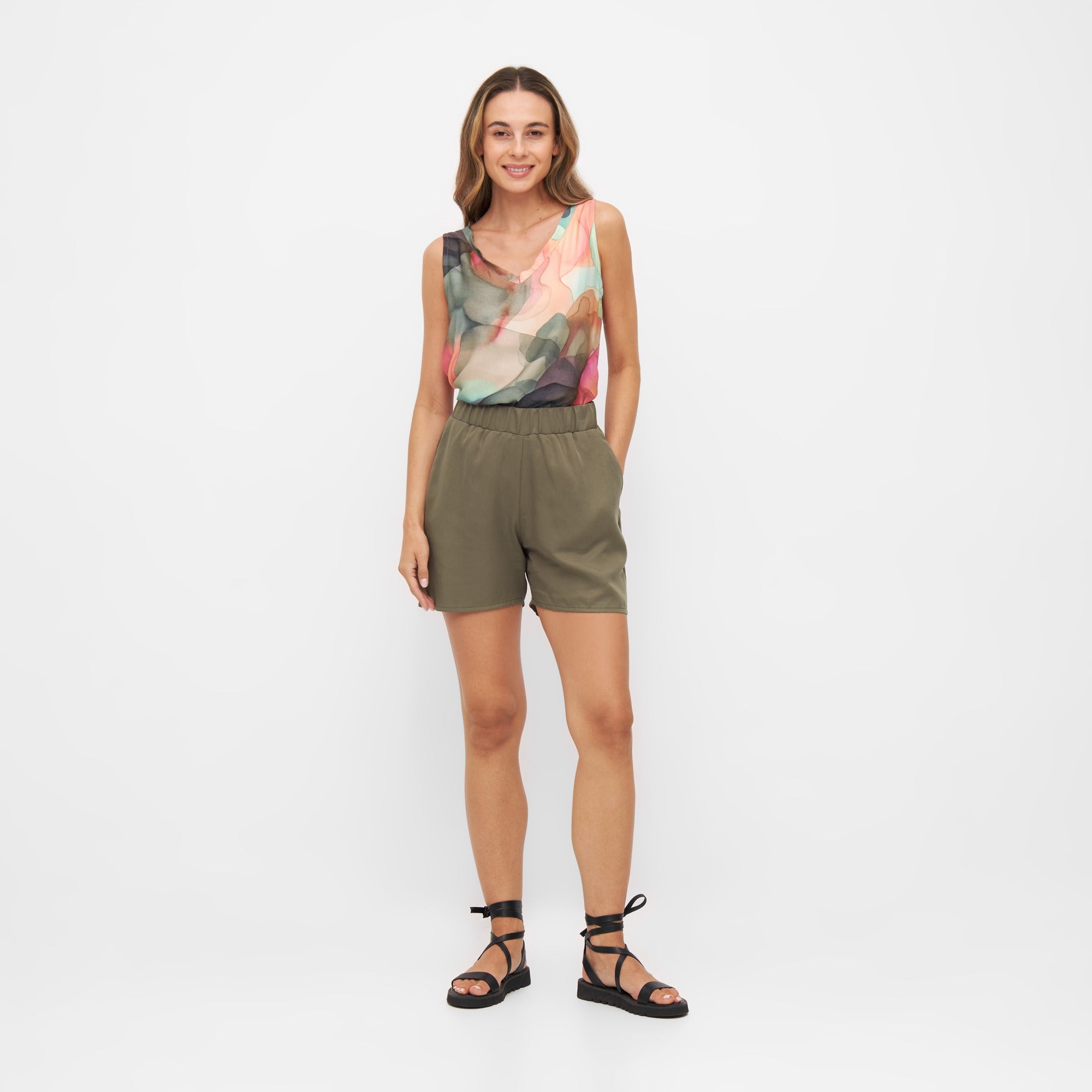 Sliptop VAU clouds Print aus ECOVERO®